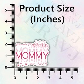 (3Pcs) Mommy Vinyl Sticker - Decal for Water Bottles, Books, Laptops, Phones, Tumblers, Size 2.5 x 3 Inch