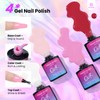 Nail Kit for Beginners with Everything in a Pink Gift