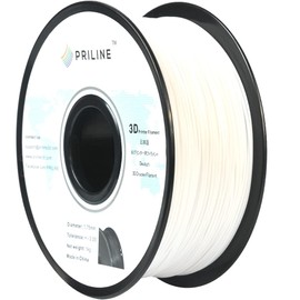 PRILINE PN-PCw Polycarbonate 1kg 1.75mm 3D Printer Filament, Dimensional Accuracy +/- 0.03 mm, White