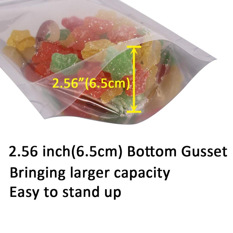 Belinlen 100 Pack 6 x 9 Inch Stand Up Pouch