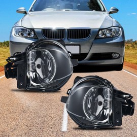 TOPTHAN Fog Light for Series 3 Series (SDN/WGN) (E90/E91) 2005-2008 One Pair Transparent Lens