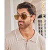 DUCO Aviator Sunglasses For Men Polarized Sunglasses Men UV Protection