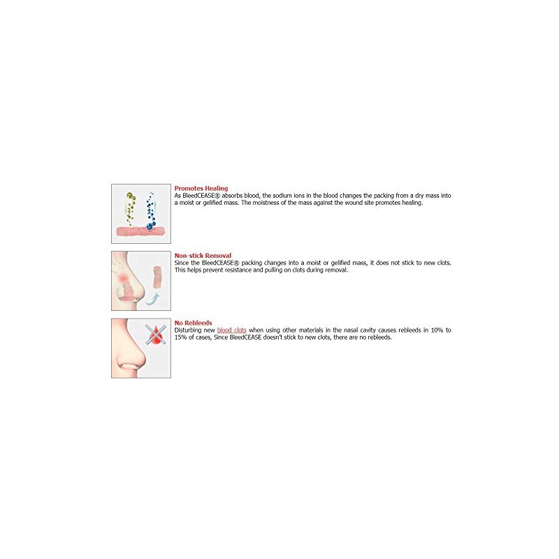 BLEEDCEASE Stop Bleeding STERILE 5 Count 2 Pack