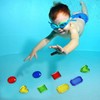 GDFHBD 4 Diving Rings, 8 Plastic Gems, Bright Colors, Children'S