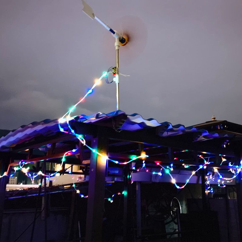 DIY Small Wind Turbine Generator Kit and Light Strip for