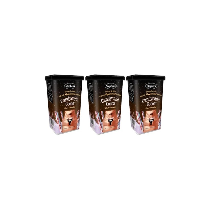 Stephen's Gourmet Hot Cocoa, Candycane Cocoa Dark, 14 OZ (Pack