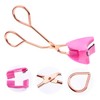 TOVINANNA Eyelash Curler Eyelash Clip Rose Handle Deep Pink Professional