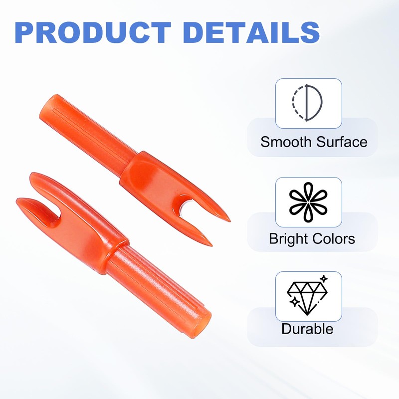 PATIKIL Archery Arrows Nocks 4.2mm, 12 Pack Plastic Insert Arrow