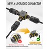 YACSEJAO 3 Pin Outdoor Junction Box 2/3/4 Way IP68 Waterproof