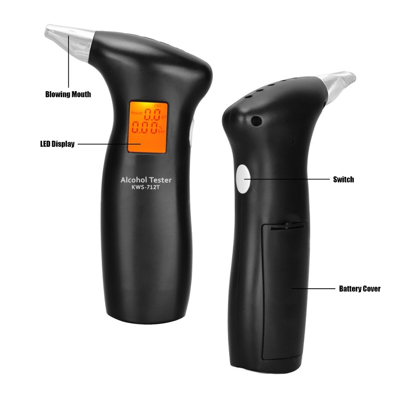 Breathalyzer Professional High Accuracy Emiconductor LED Alcohol Tester for Household