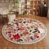 Rugcomf Round Rug 6ft Washable Circle Rug Non Slip Low