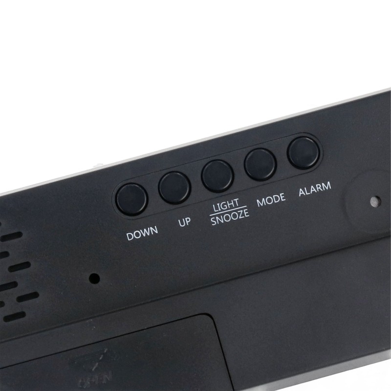 Colorful LED Digital Alarm Clock Large LED Screen Electronic Alarm