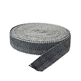Foam & Upholstery Warehouse Black & White Herringbone Webbing, Upholstery Webbing 2" Wide X 5 Mtr Roll