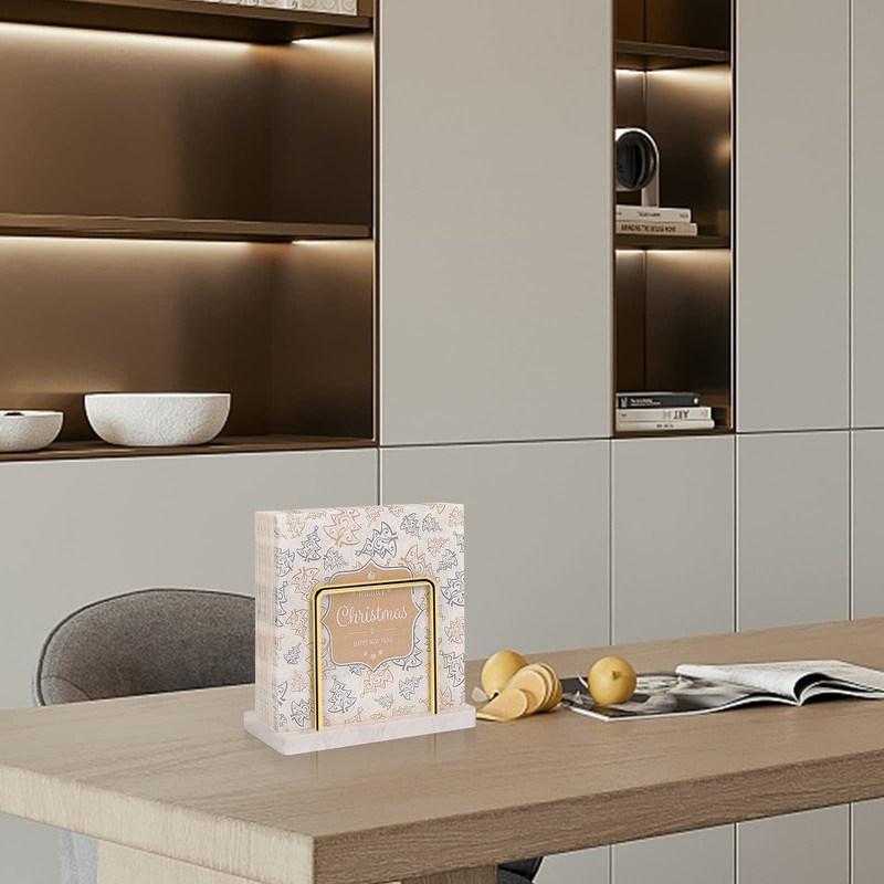Livabber Napkin Holder, Metal Napkin Holder Modern Freestanding Tissue Paper