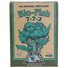 Down to Earth Organic Bio-Fish Fertilizer Mix 7-7-2, 5 lb