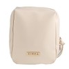 Elegante bolsa de cosméticos portátil para mujer con compartimentos, bolsa