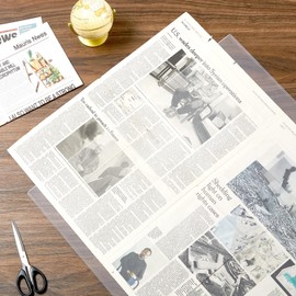 Henoyso 12 Pcs Poster Protector Sleeve 24 x 36 Inch Clear Rigid Print Plastic Protectors Sheet Heavy Duty Crystal Frame Holder for Magazine Photo Paper Poster Prints