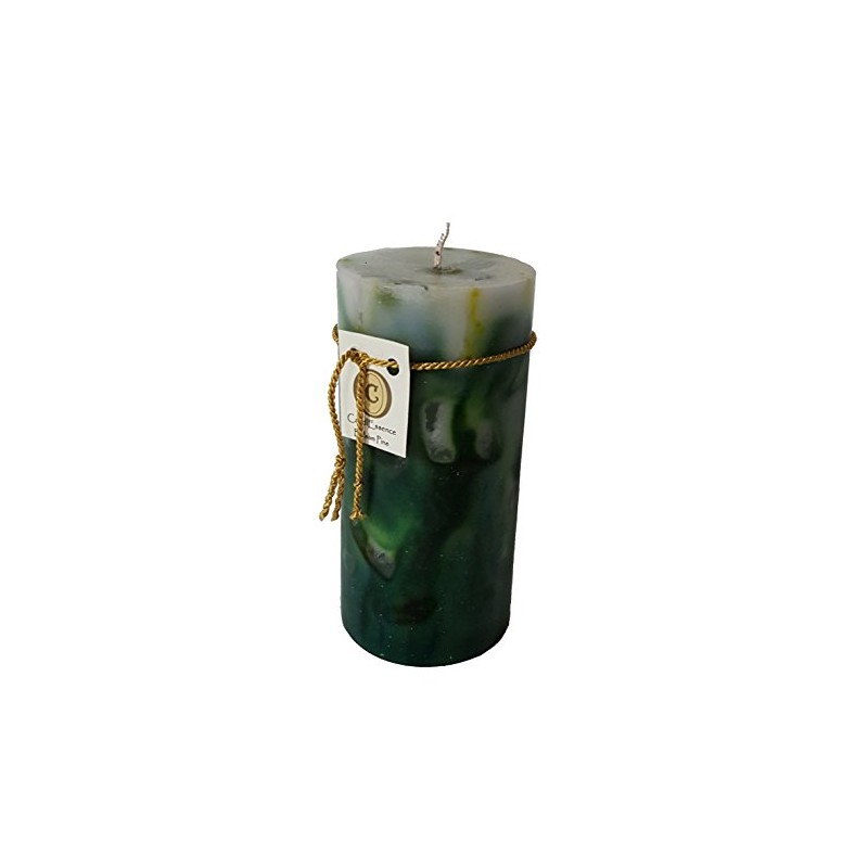 Scented Pillar Candle - Long Burning Handmade - Balsam Pine