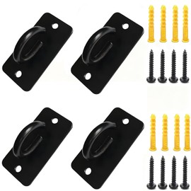 Xuoxeji 4 Pcs Resistance Bands Door Anchor, Battle Rope Anchor, Ceiling Hooks Heavy Duty, Wall Mount Bracket for Strength Training, Yoga, Home Gym