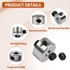 12pcs Set Screw Collars 5.05mm Bore Shaft Collars Screw Style,