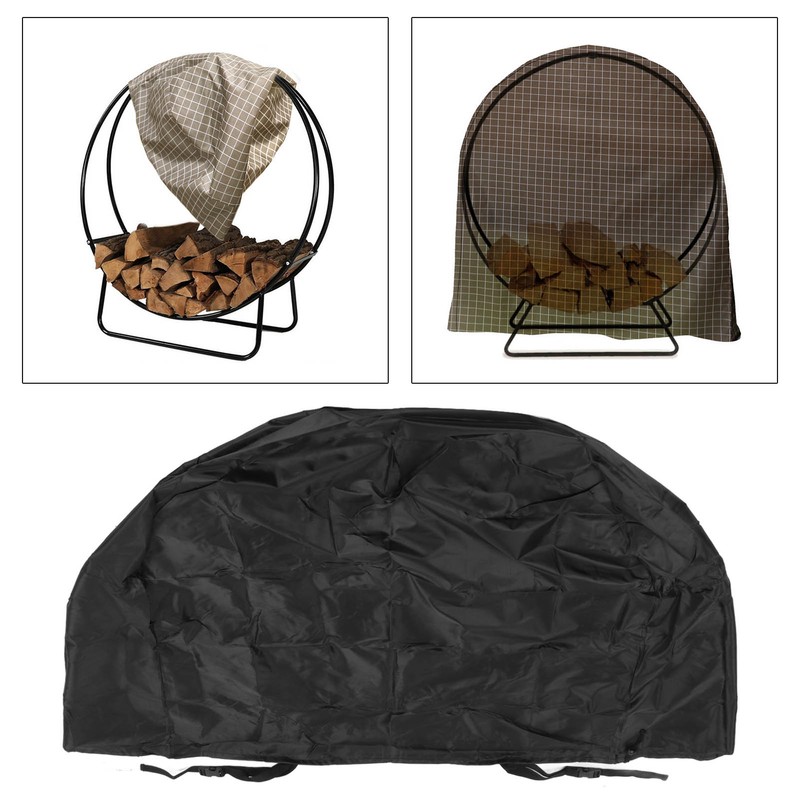 Firewood Cover Round Log Hoop Cover 210D Oxford Colth Water