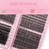 Luoqun88 Cluster Lashes Individual Eyelashes, 640pcs Eyelash Clusters - D