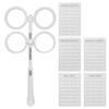 Optometry Flip, Professional Portable White Plastic Optical Flipper for Amblyopia