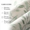 VOGOL Ajustable Curtain Valance, Nature Green Leaf Pattern Soft Touch