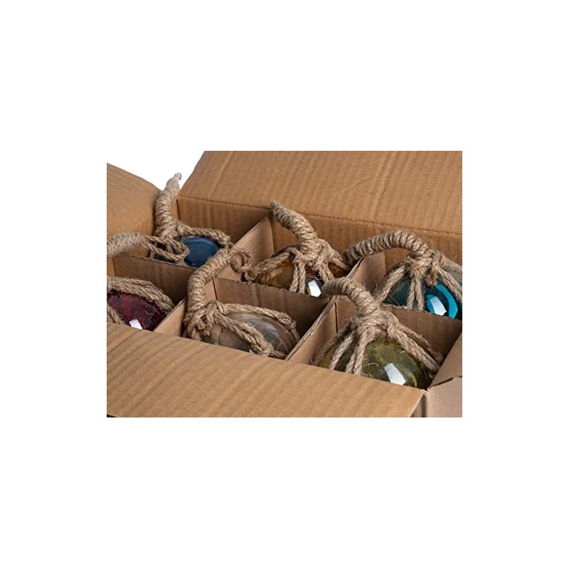 Nautical Crush Trading Japanese Glass Fishing Floats - 3" Multicolor