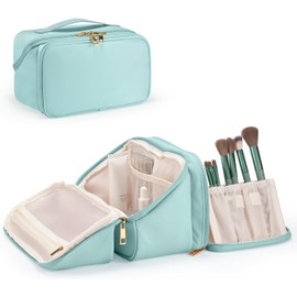 Travel Makeup Organizer, Compact Lightweight Accessory for Travel and Daily Use - HauteHues Makeup
