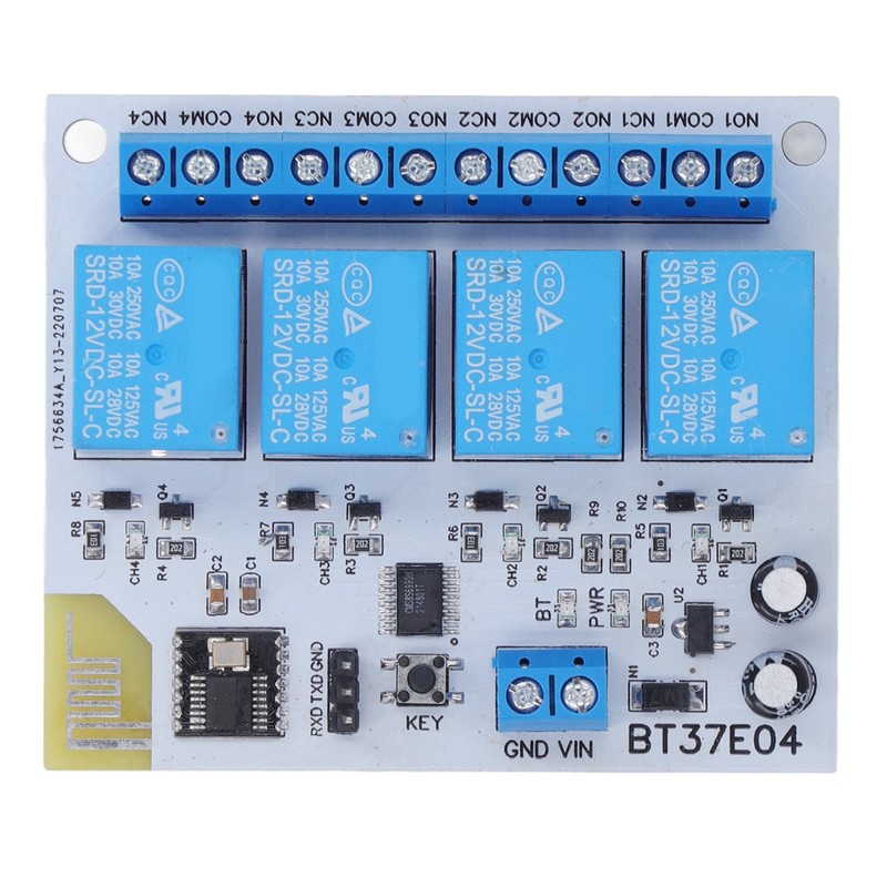 4 Channel Bluetooth Relay Control Module Anti Interference 2.4G RF