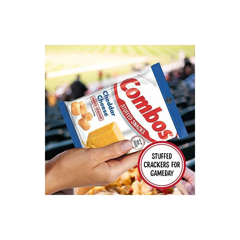COMBOS Cheddar Cheese Cracker Baked Snacks 6.3-Ounce Bag (1-Bag)
