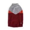 Reddy Burgundy Colorblock Dog Sweater, 3X-Large