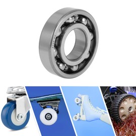 ACROPIX 6309 Deep Groove Ball Bearings P0 45x100x25mm Lubricated Bearings Open Type Silver Tone Scooter Skateboard Wheel