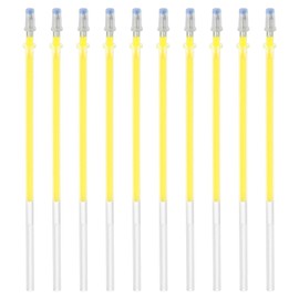PATIKIL 1mm Gel Pens Refills, 48 Pack Fluorescence Metallic Ink Bold Point for Adults Coloring Books Scrapbooking Art Drawing Journaling, Yellow