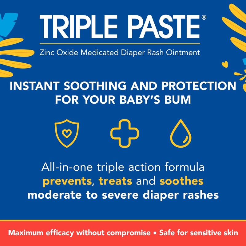 Triple Paste 3X Max Diaper Rash Ointment for Baby, Maximum