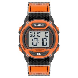 Armitron Sport Unisex Digital Chronograph Nylon Strap Watch, 45/7004