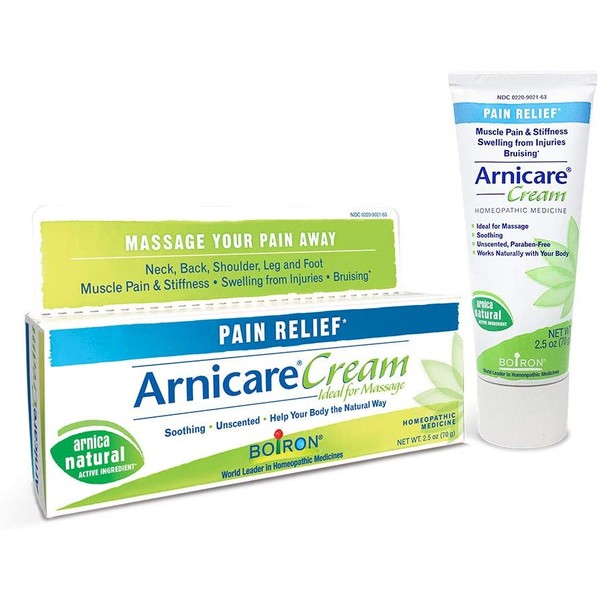 Boiron s Topical Pain Relief Cream, Arnicare Cream, 2.5 Ounce (Pack of 1)