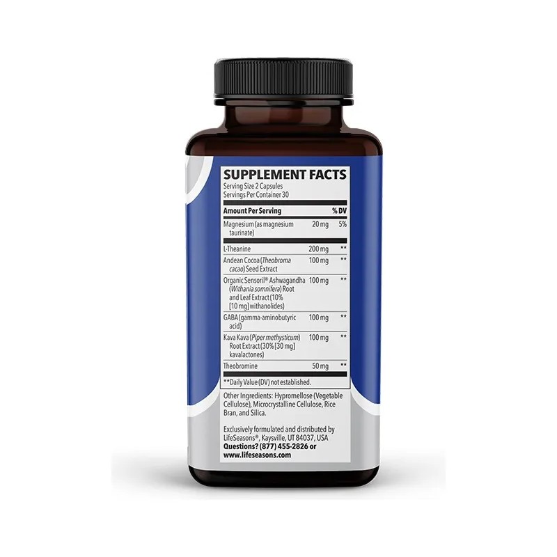 Lifeseasons Anxie-t Apoyo Para El Estrés 60 Caps Sfn Sin