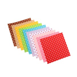 IWOWHERO 10pcs Non Woven Fabric Heart Pattern DIY Accessories for Crafts Vibrant Colors Durable Washable Felt Cloth for Art Jewelry More