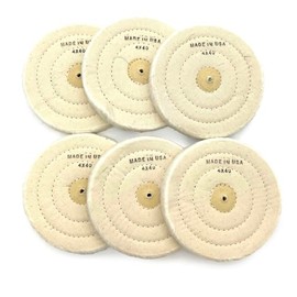 Foredom Fine Weave Muslin Buff Wheel 4" Dia. / 40 ply - A-CBF4 6-Pack