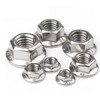 M6 Flange Lock Nuts Stainless 18-8 (304) Serrated Flange Nuts,