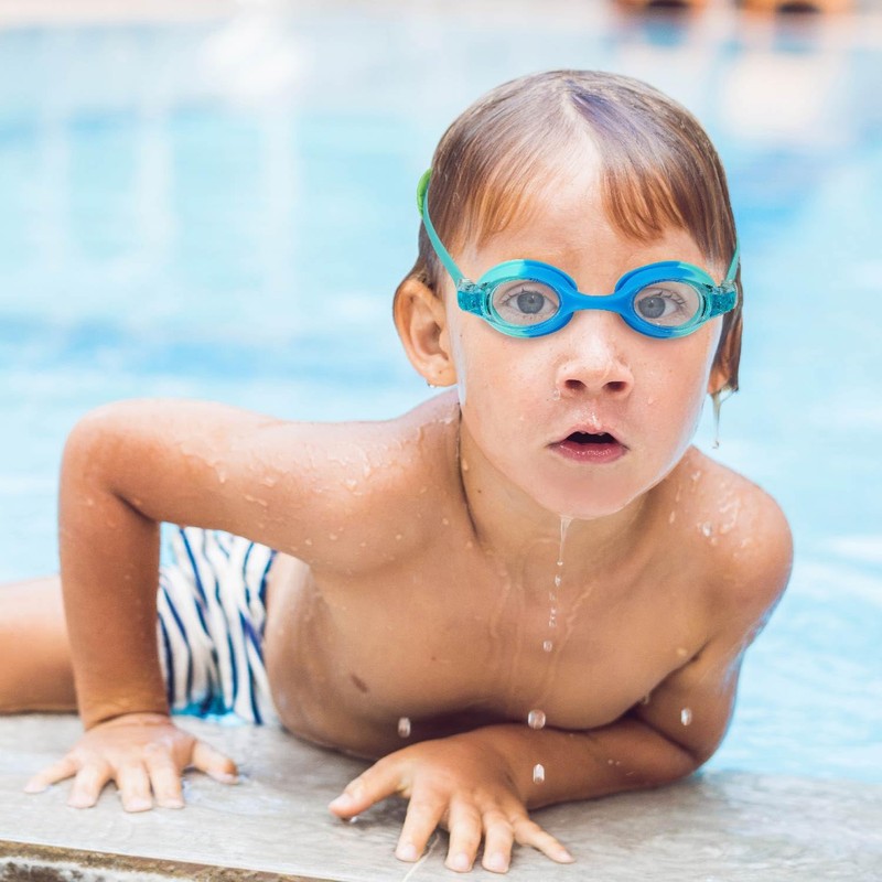 RUIGAO Toddler Swim Goggles Age 2-5, Toddler Goggles No Hair