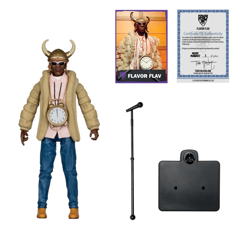 Music Maniacs Hip Hop Flavor Flav 6in Action Figure McFarlane