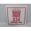 Ernie Ball Classic Custom Gauge String .034 Pure Nickel Wound