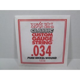 Ernie Ball Classic Custom Gauge String .034 Pure Nickel Wound 1234