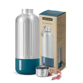 Black+Blum Explorer Insulated Bottle - Stainless Steel Leak Proof Water Bottle with Carry Loop - BPA Free Drinks Bottle for Hot or Cold Drinks, Hiking and Gym - Ocean, Large 850ml