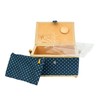 SINGER Large Sewing Basket Floral Bird Print with Matching Zipper