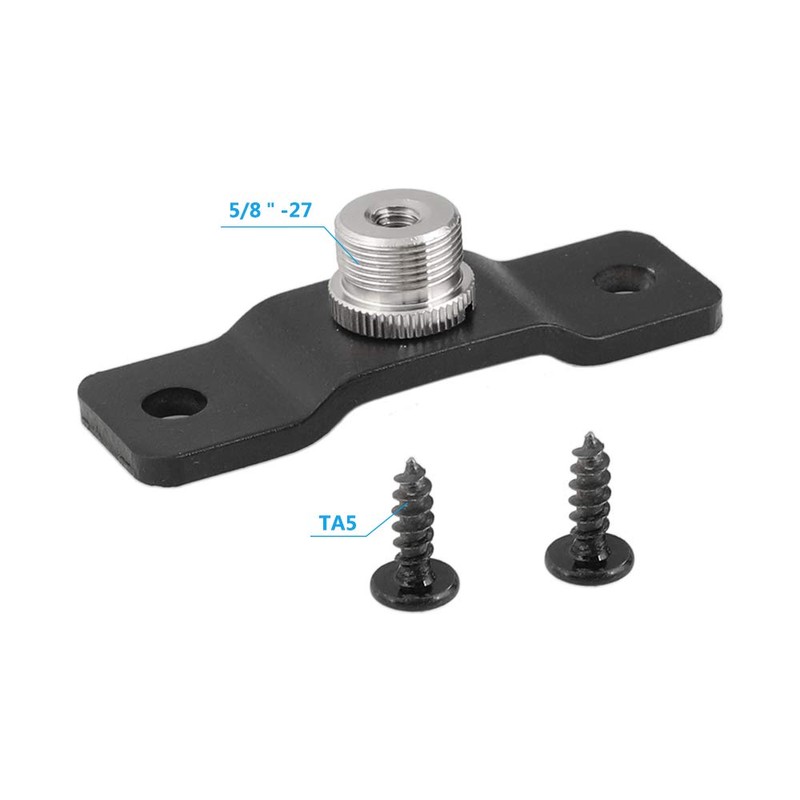 CAMVATE 5/8'' Male to 1/4'' Female Microphone Adapter, Bottom Pedestal