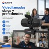 SJROHE® Cámara Web 1080p Webcam Con Micrófono 30fps Color Negro